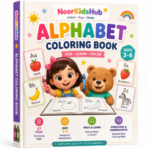 Alphabet Coloring Book Printable for Kids Ages 3–6