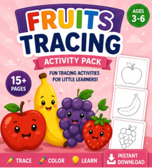 Fruits Tracing Activity