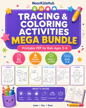 Tracing & Coloring Activities Mega Bundle – 92 Pages