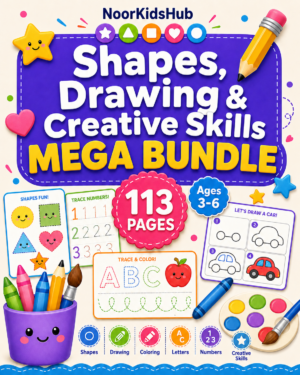 Shapes, Drawing & Creative Skills Mega Bundle – 113 Pages
